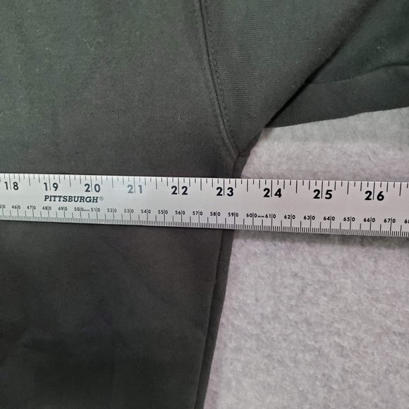 All American Roughneck Men Sweatshirt Large Black Hoodie Logo Pockets READ - Picture 5 of 11